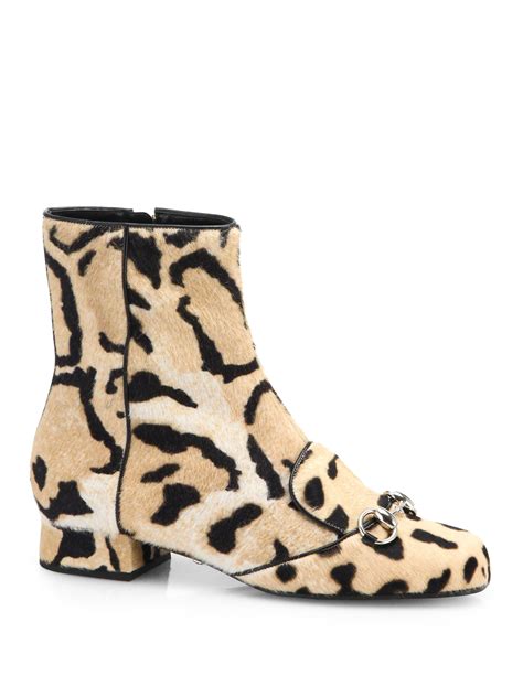 gucci boots leopard print